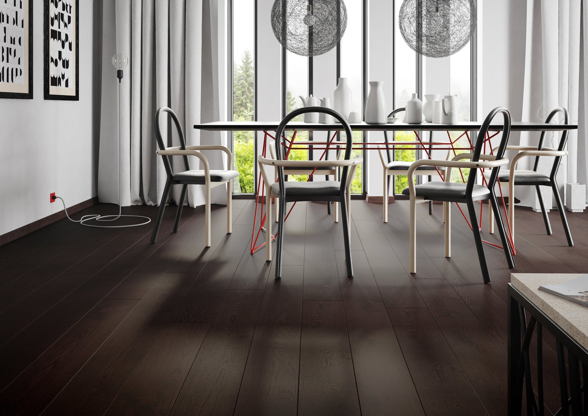 Free sample of engineered hardwood floor from our Vinyl Flooring collection