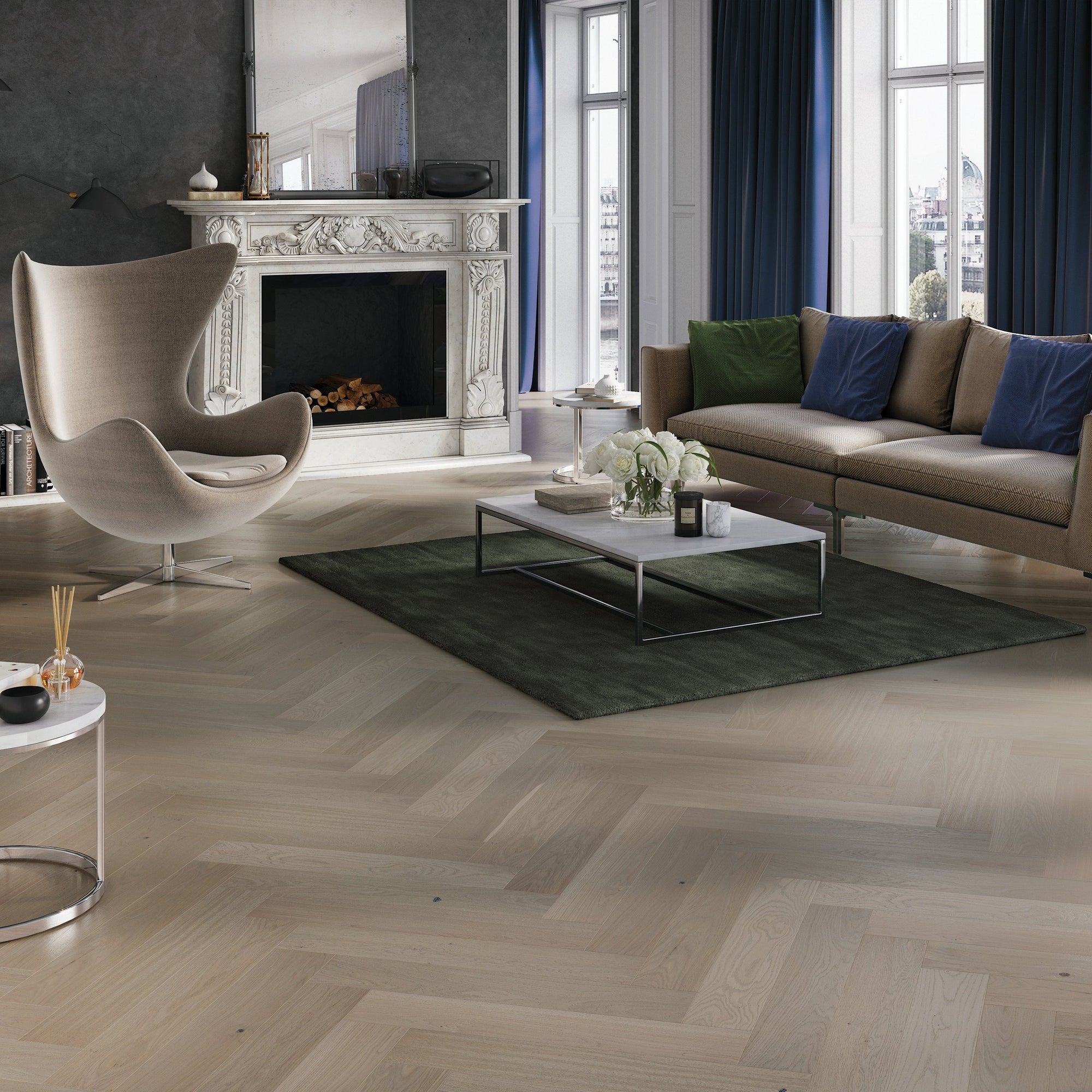 Free Sample of Ashton & Rose Gillow engineered hardwood floor from our Herringbone collection