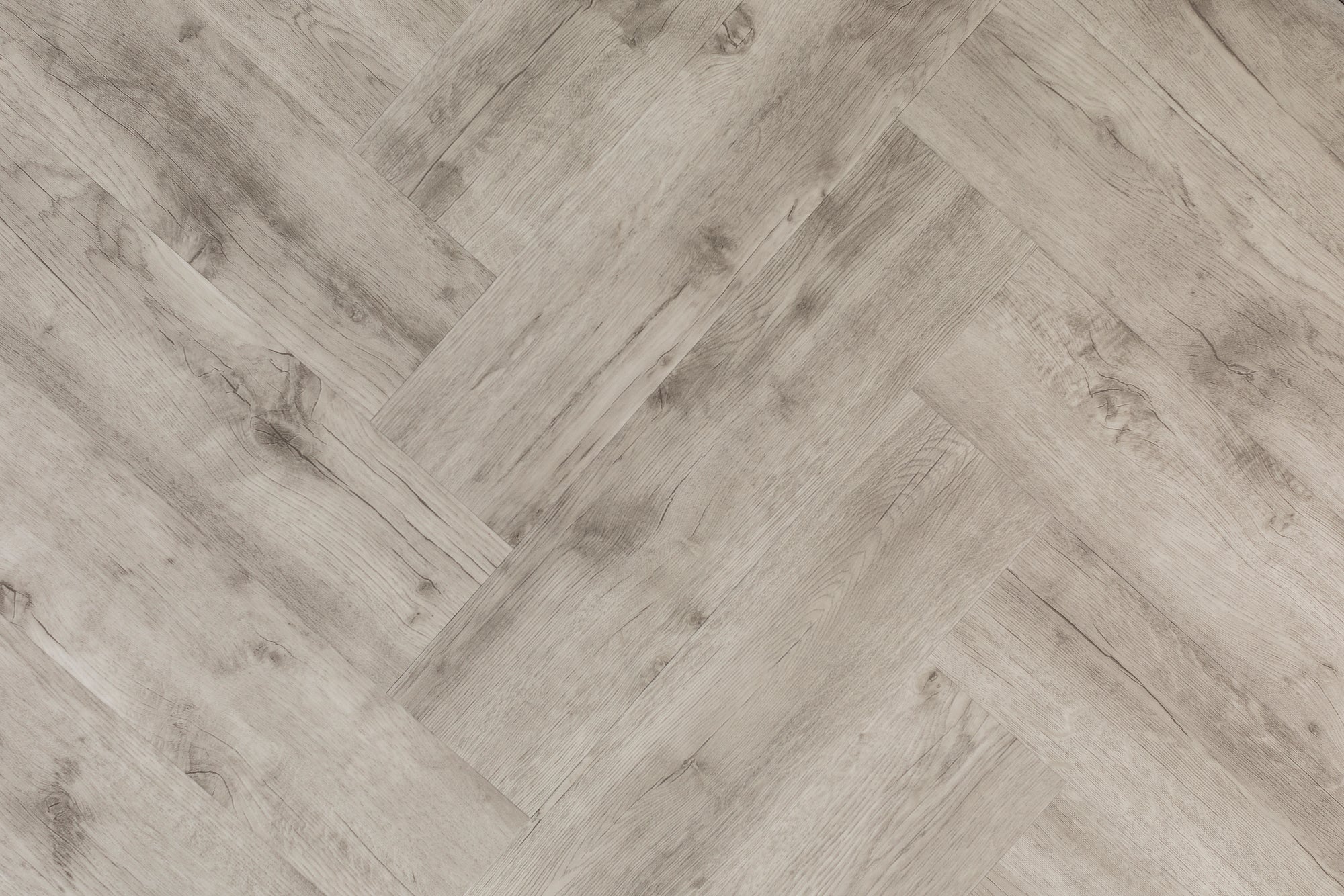 Clouded Ice Glue Down Herringbone engineered hardwood floor from our free sample collection
